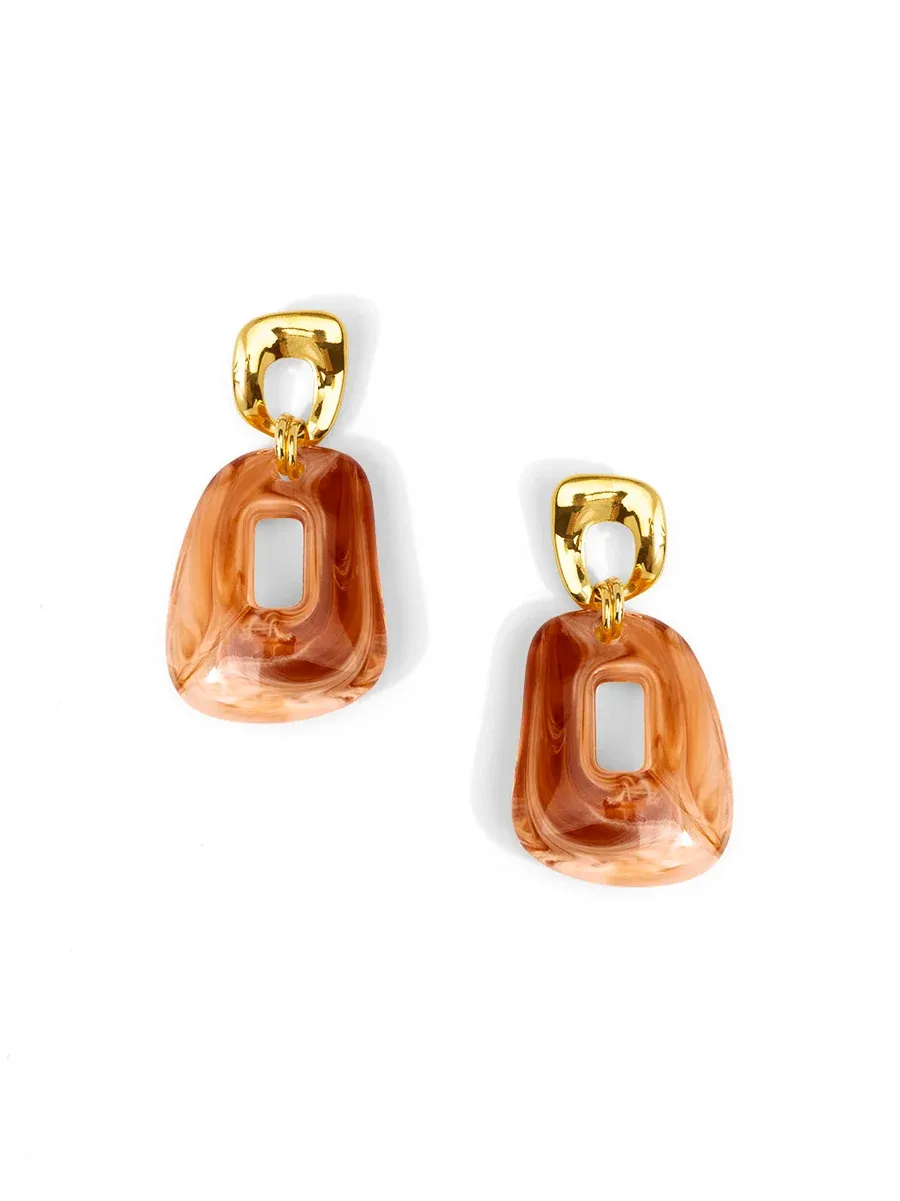 ZE Noelle Drop Earring in Tortoise