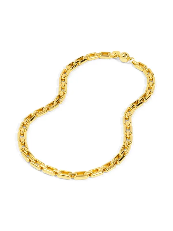 ZE Time Link Magnetic Gold Necklace