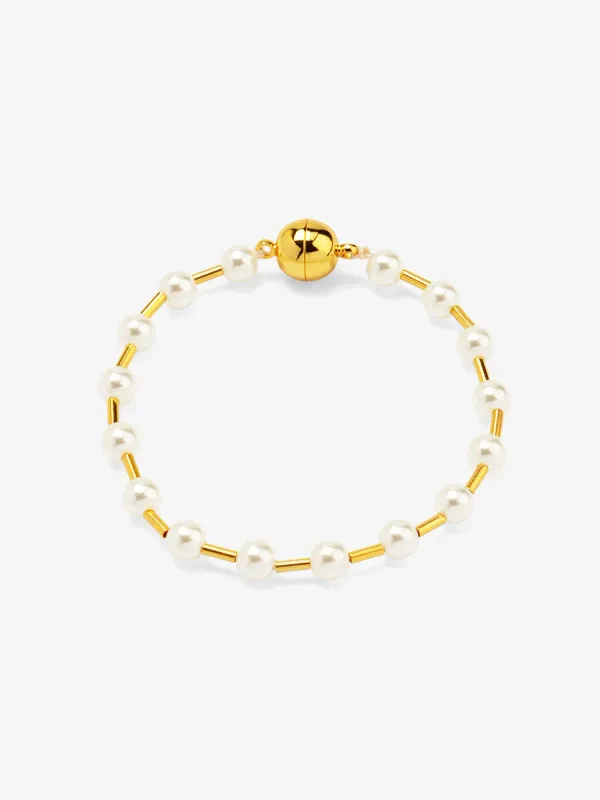 VIO Pearl Bead Magnetic Bracelet