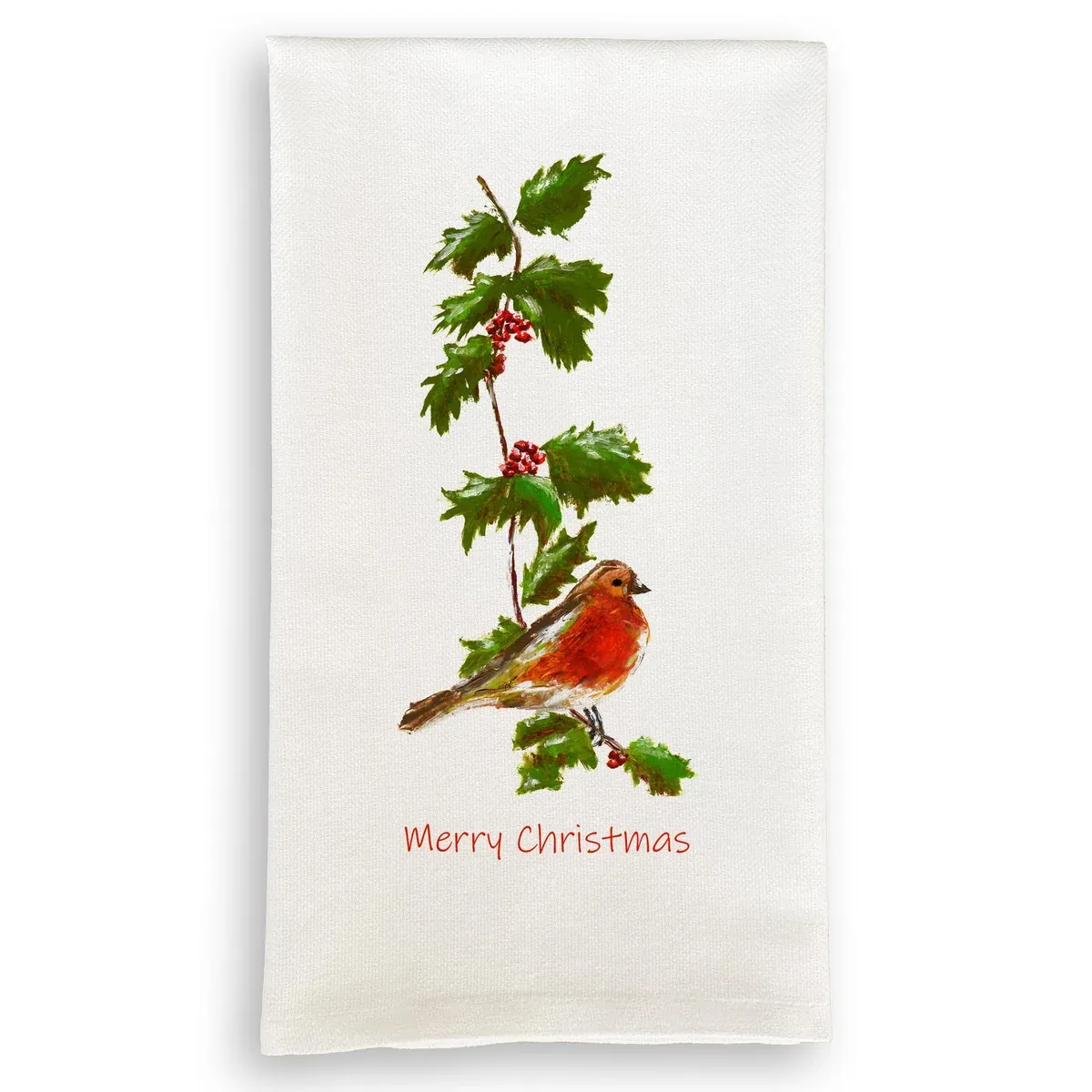 FG Holly and Bird with Merry Christmas