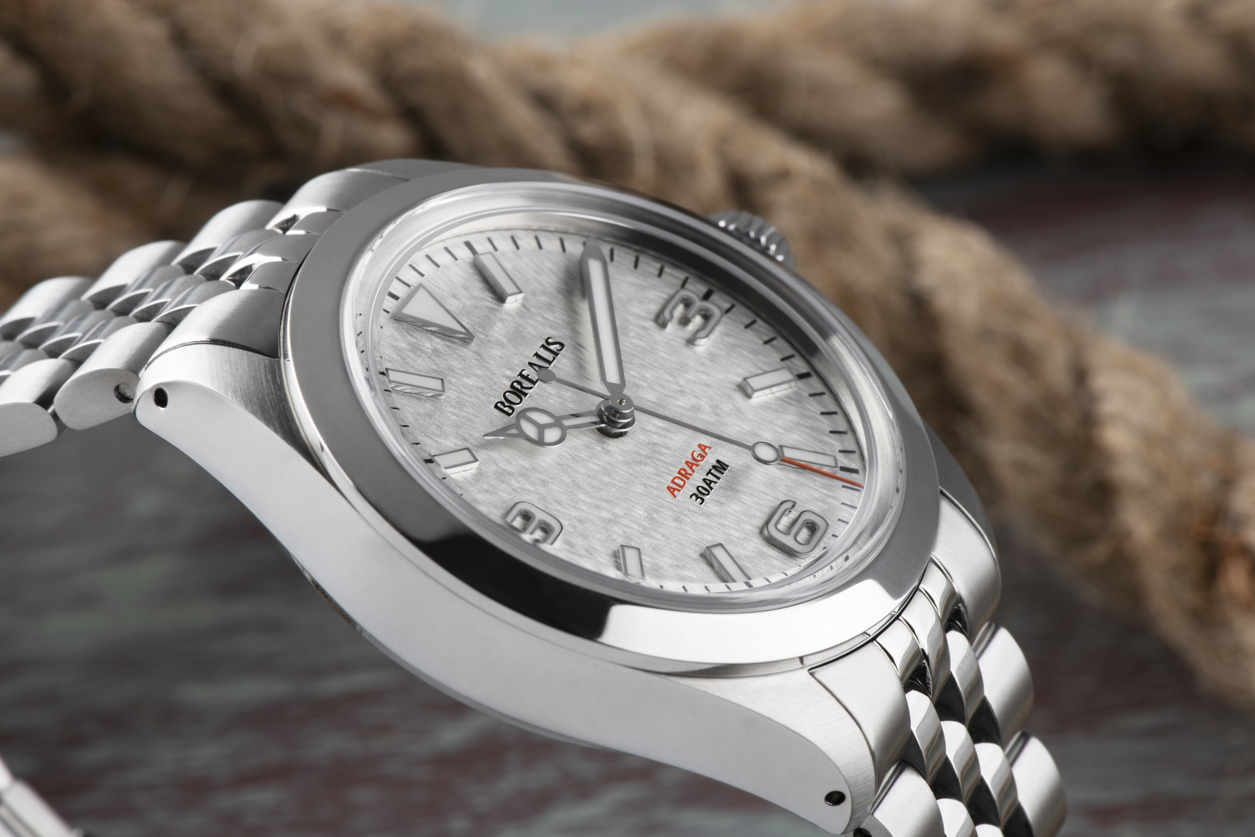 Borealis Adraga Snow Flake Dial What if a Rolex Explorer and a Grand Seiko Snow Flake Had A Baby WatchinTyme