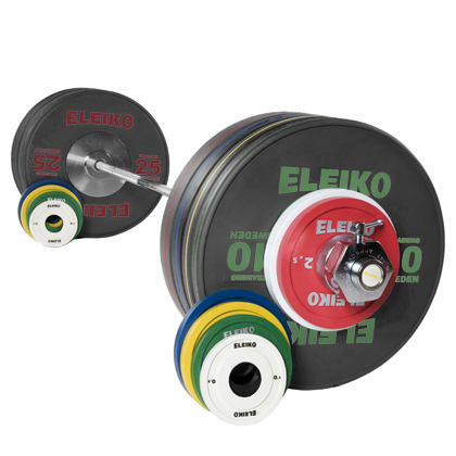 Eleiko Olympic WL Training Set – women 185 kg RC, black