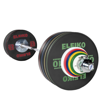 Eleiko Olympic WL Training Set – men 190 kg RC, black