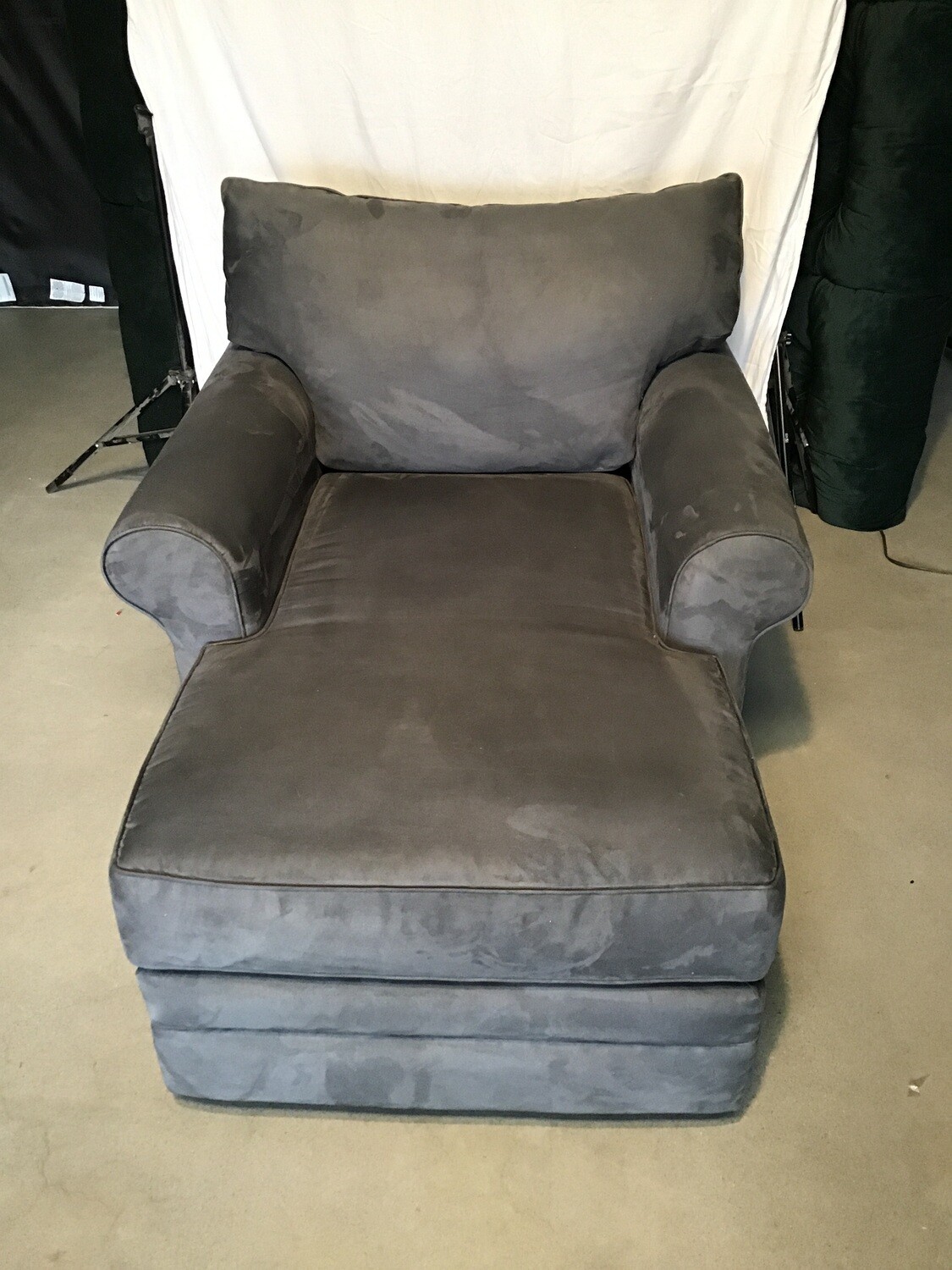 Dark Gray Chaise Lounge