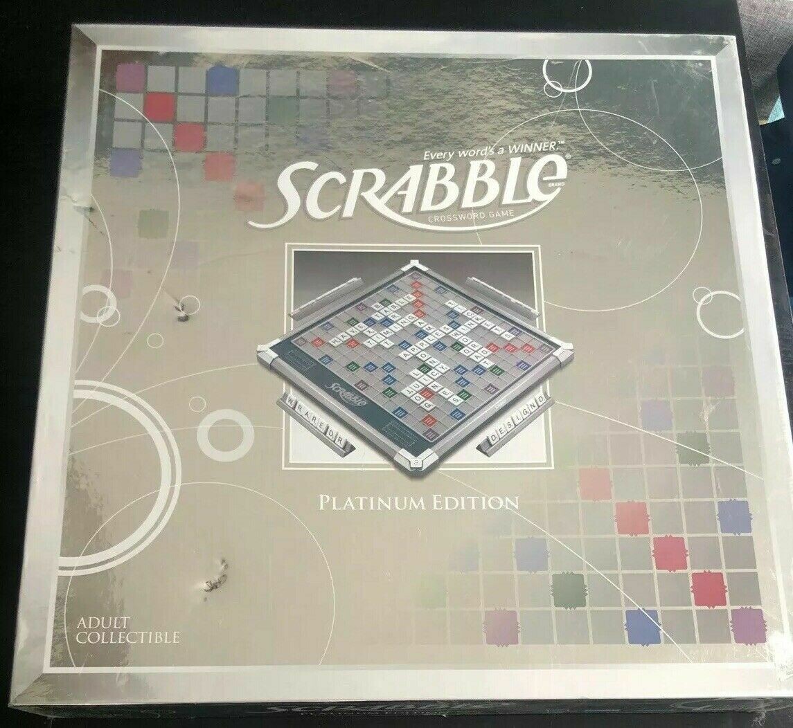 Scrabble Platinum Edition Game Hasbro - Complete