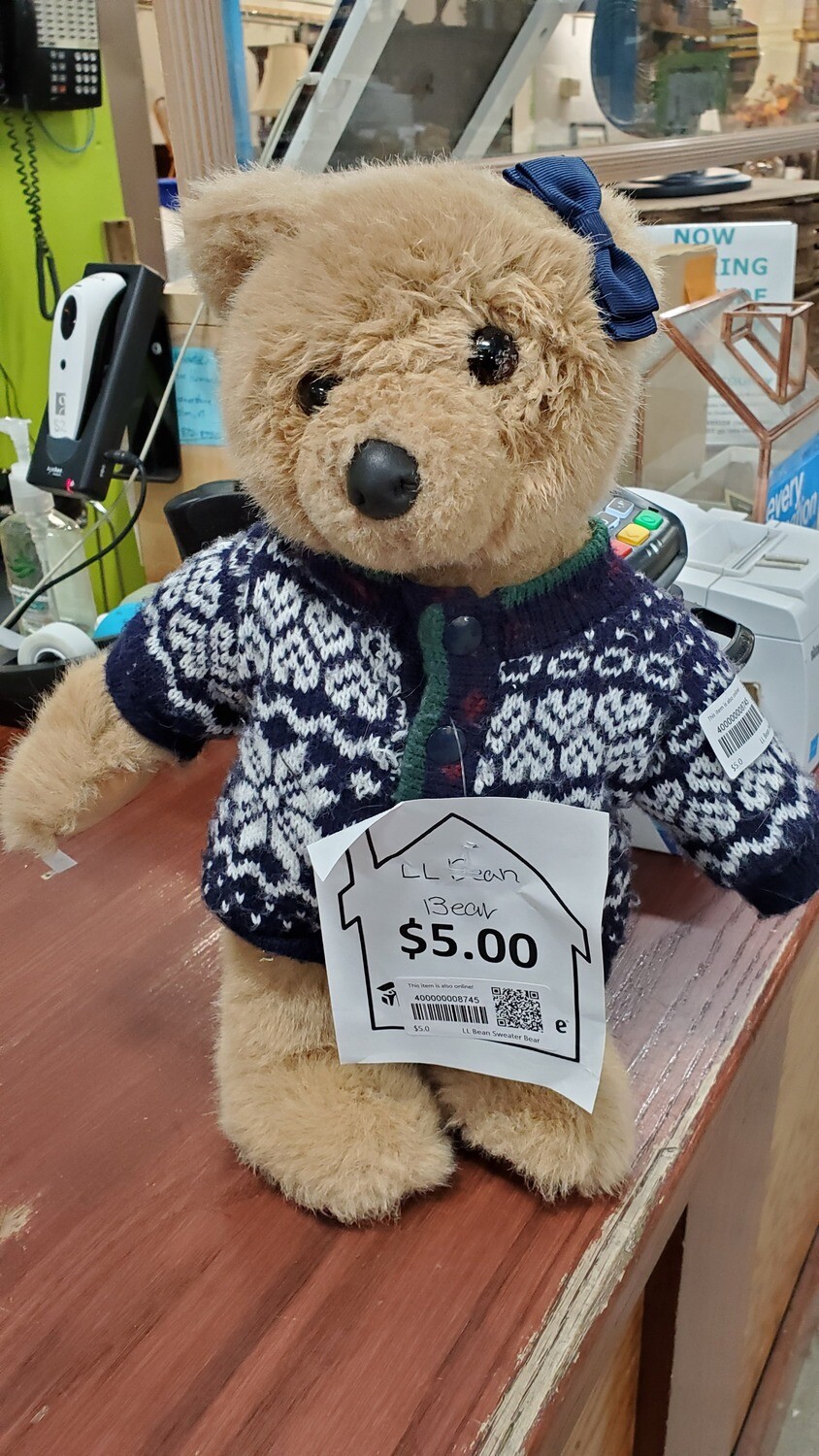 LL Bean Sweater Bear