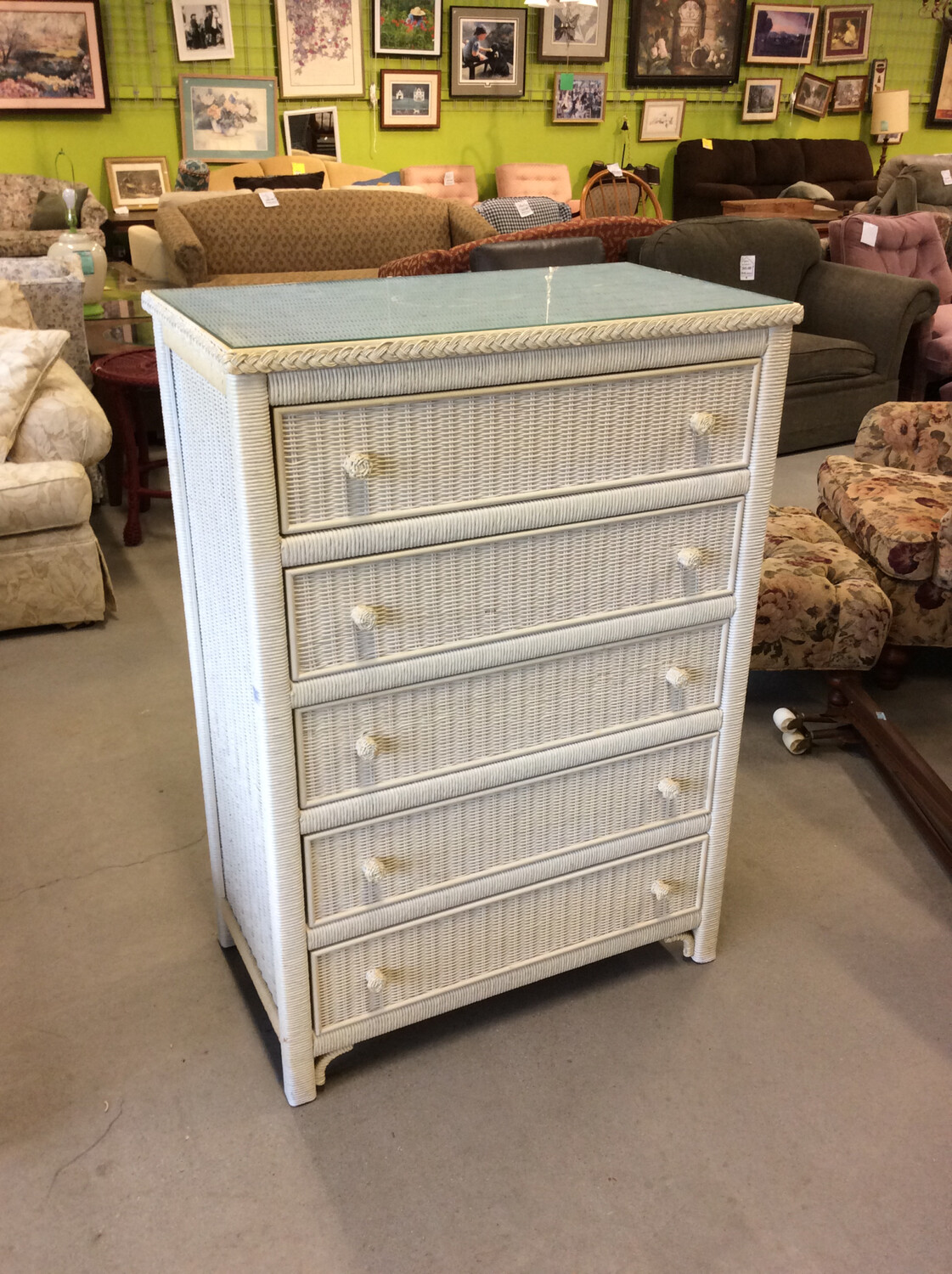 White Wicker Bedroom Set