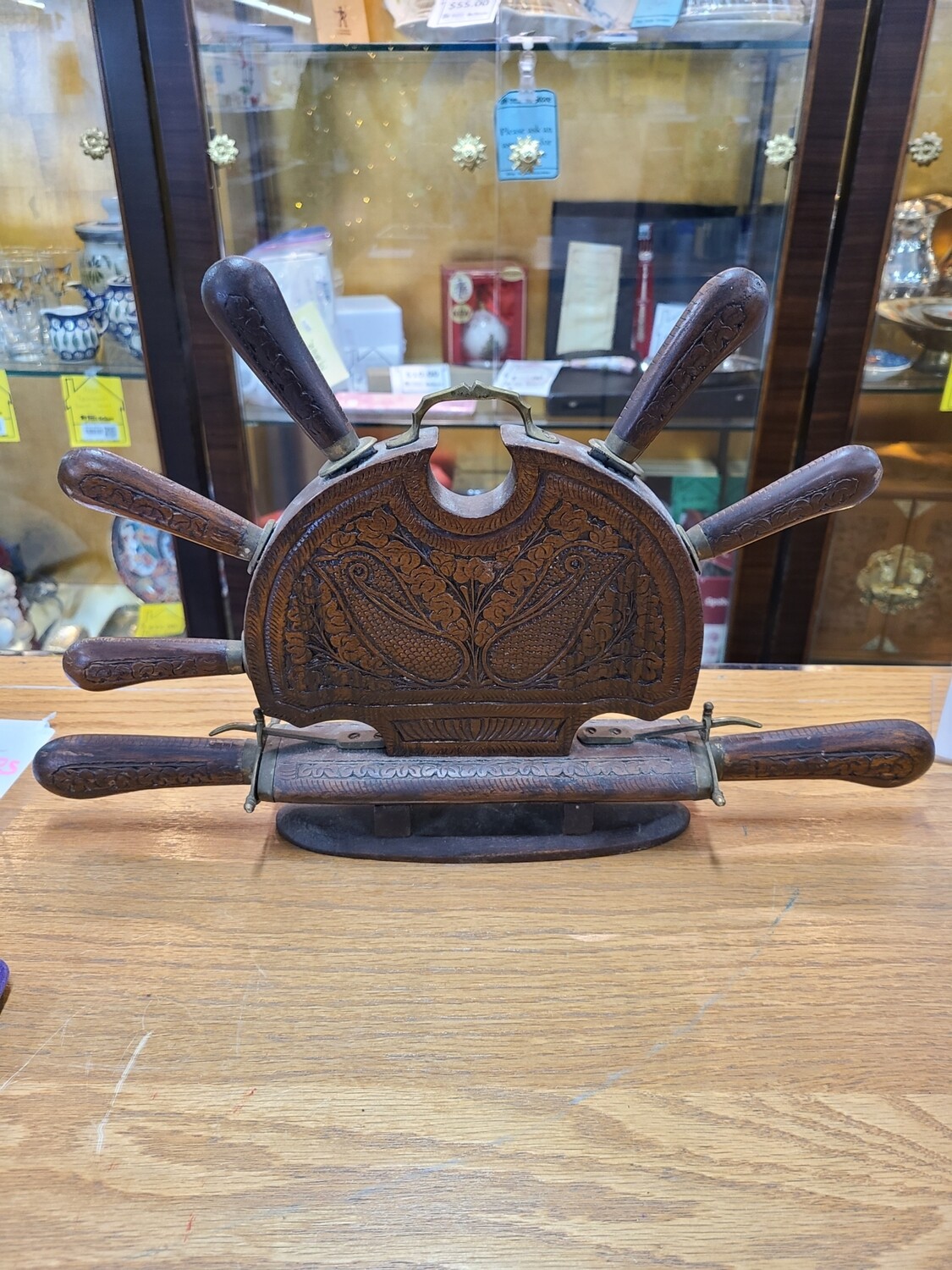 Antique Knife Set & Holder