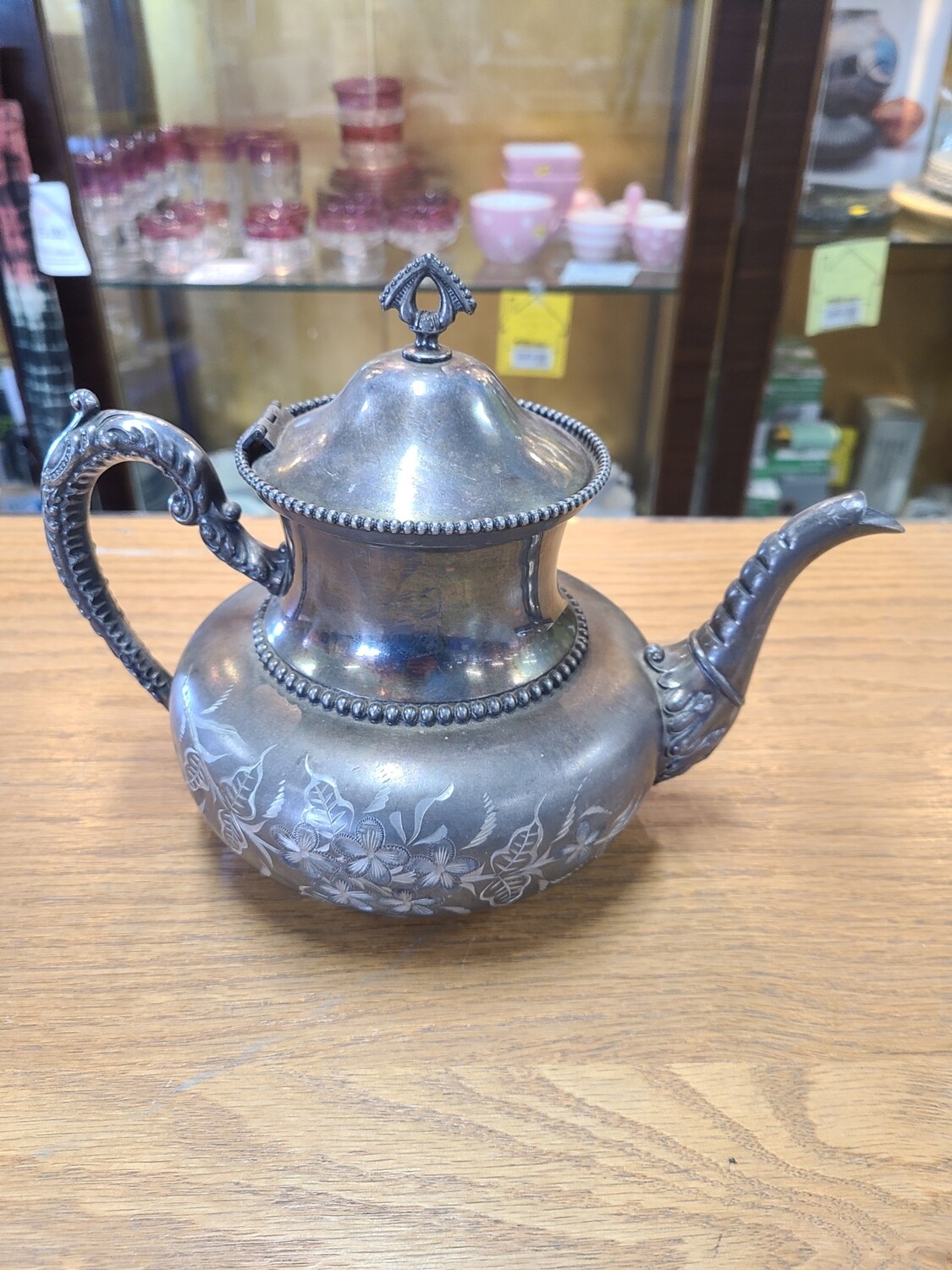 Colonial Silver Co. Quadruple Plate Tea Pot
