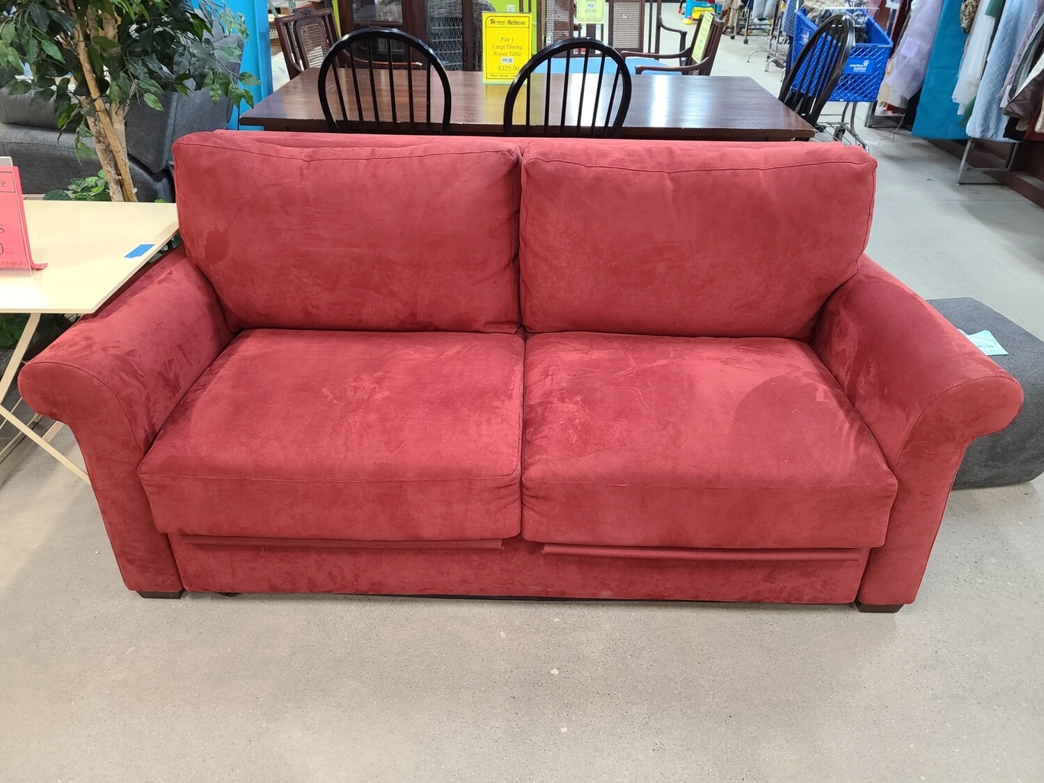 Red Convertible Sofa