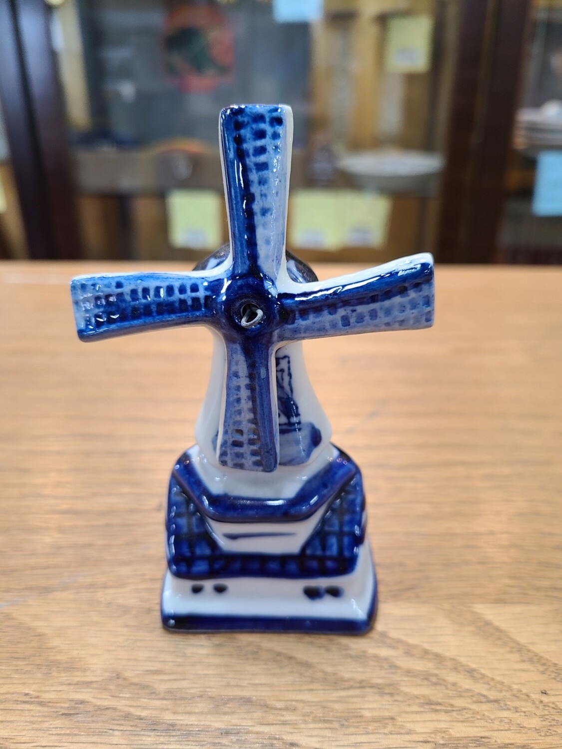 Blue Delft Holland Hand-Painted Windmill