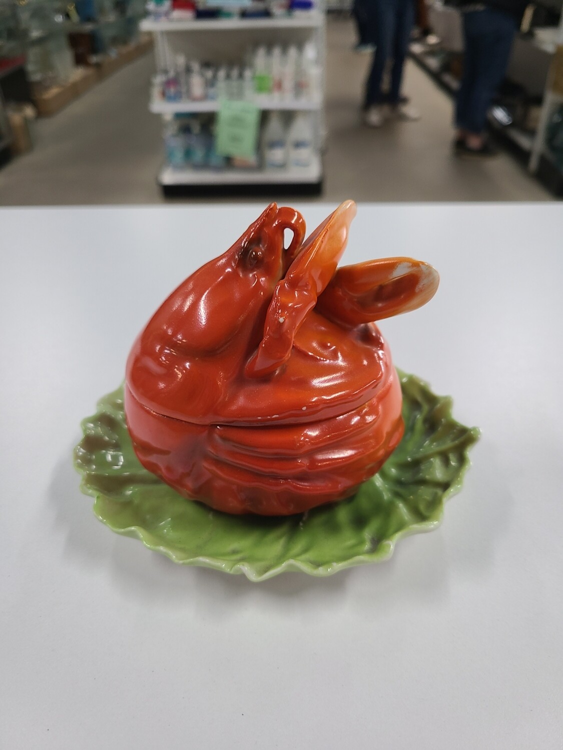 Royal Bayreuth Lobster on Lettuce Dish