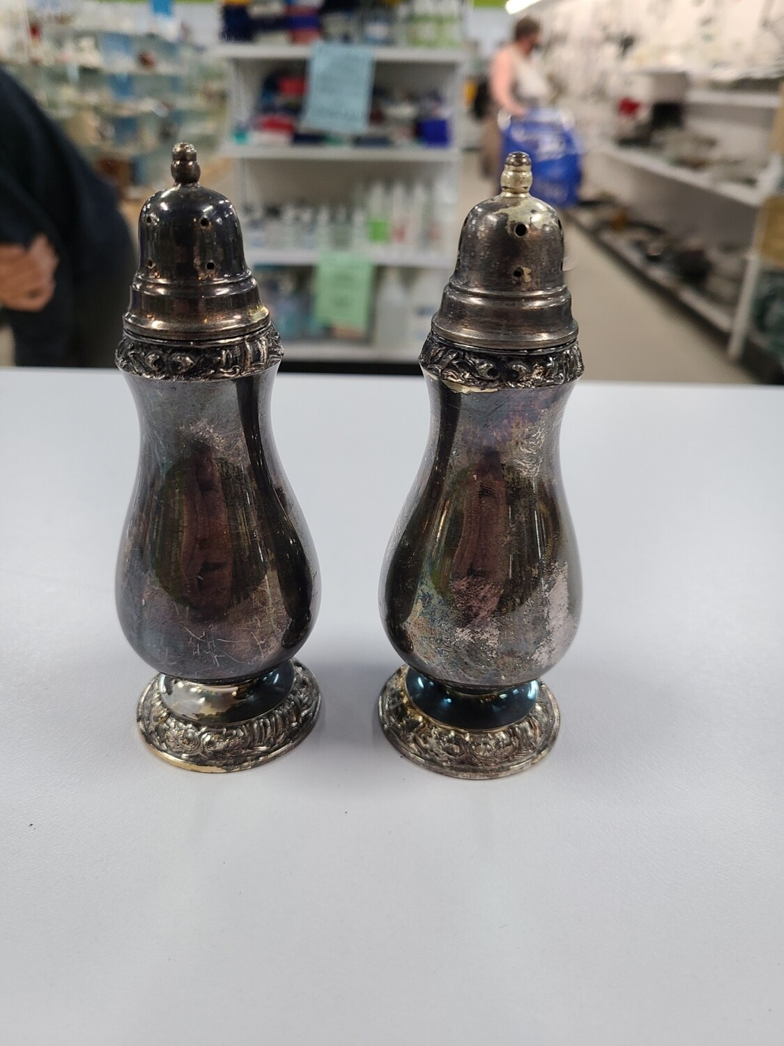 Silver Plated Salt & Pepper Shakers