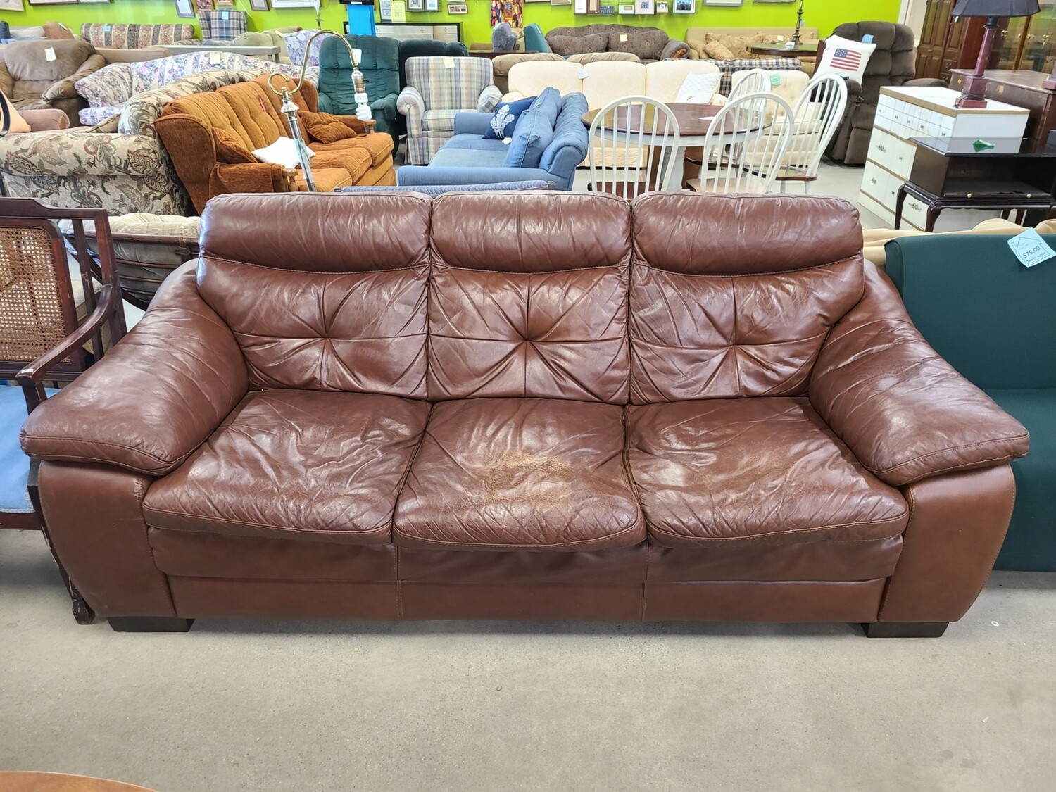 3 Seater Leather Couch