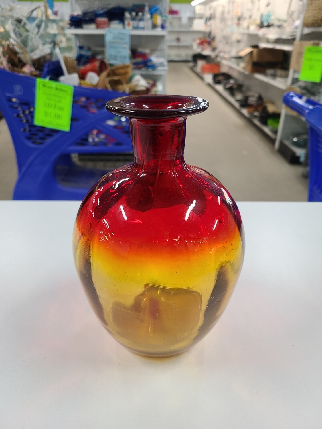 Blenko Tangerine Decanter