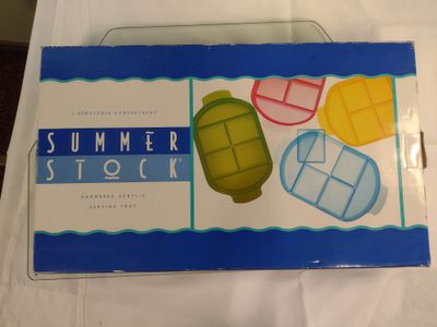 Summer Stock Hardened Acrylic Serving Tray