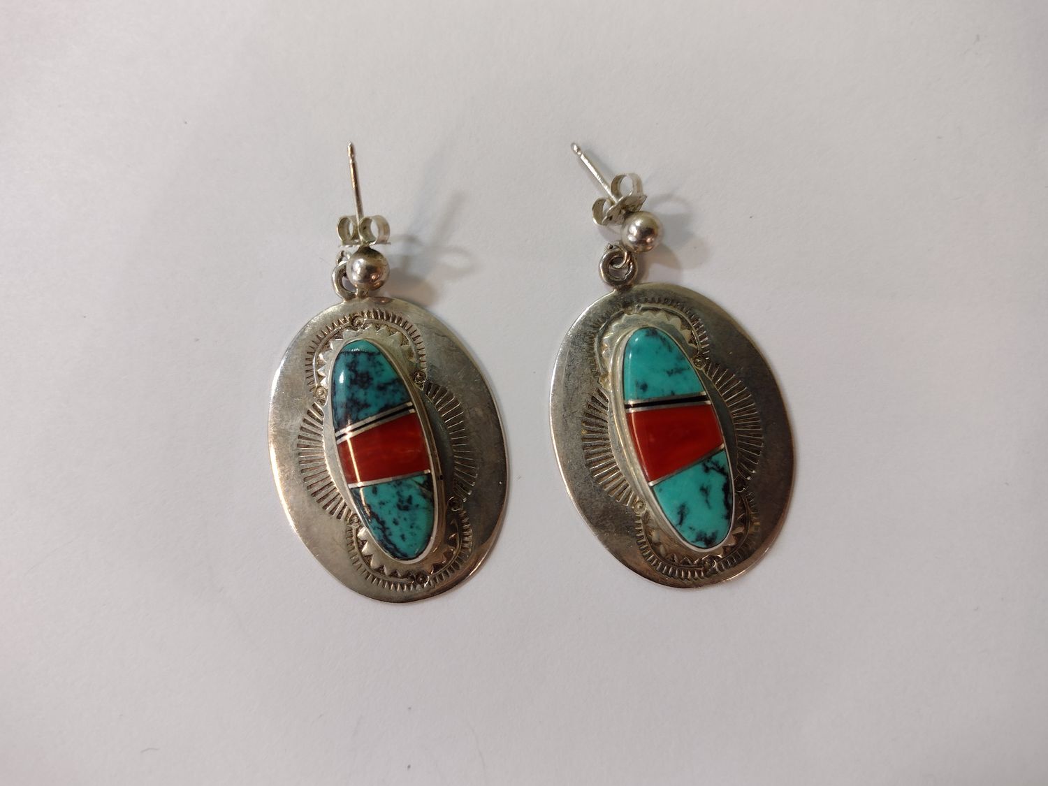 Sterling Silver Turquoise Earrings