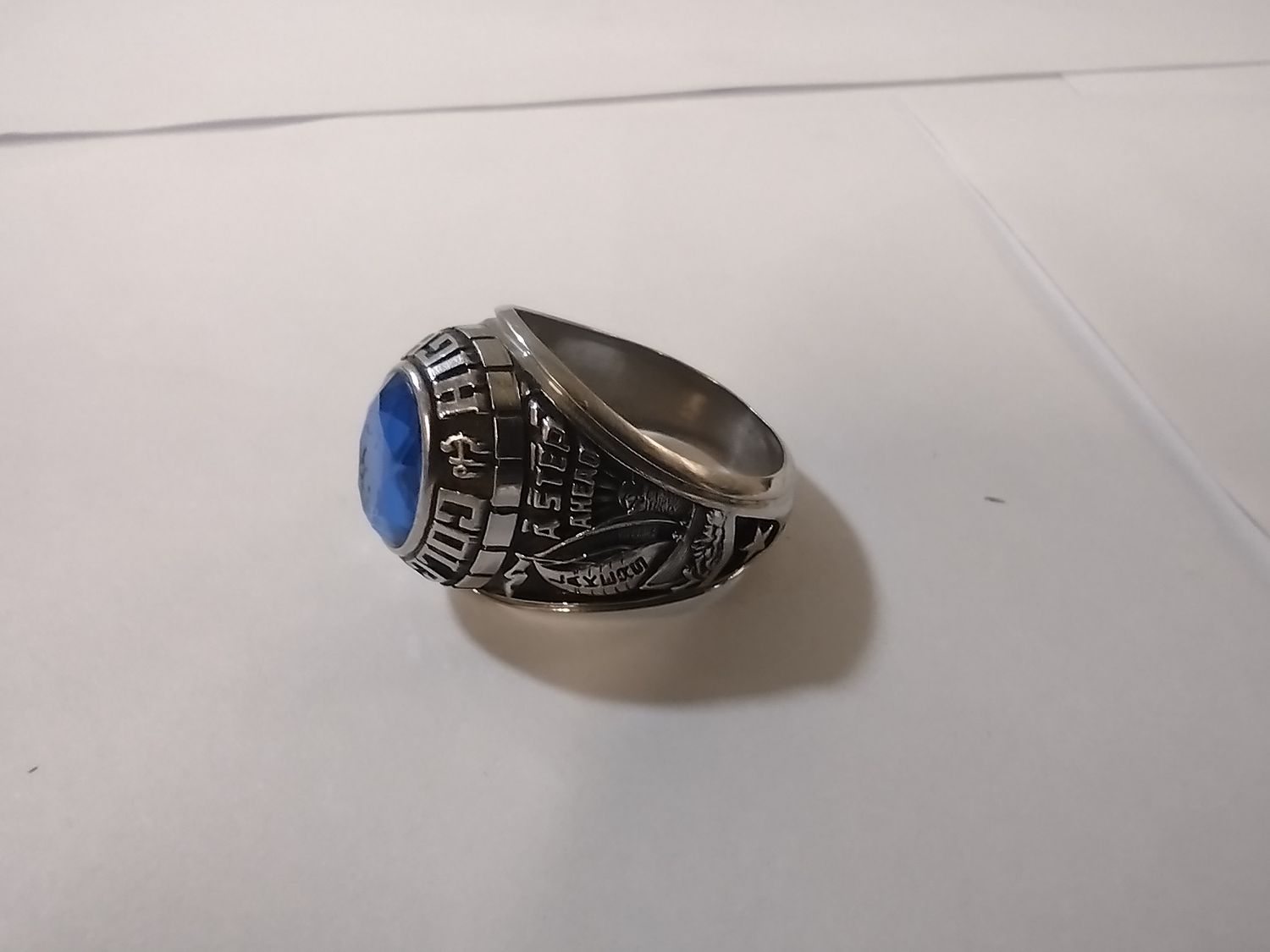 Colchester High 86 Class Ring - Lustrium and Simulated Sapphire