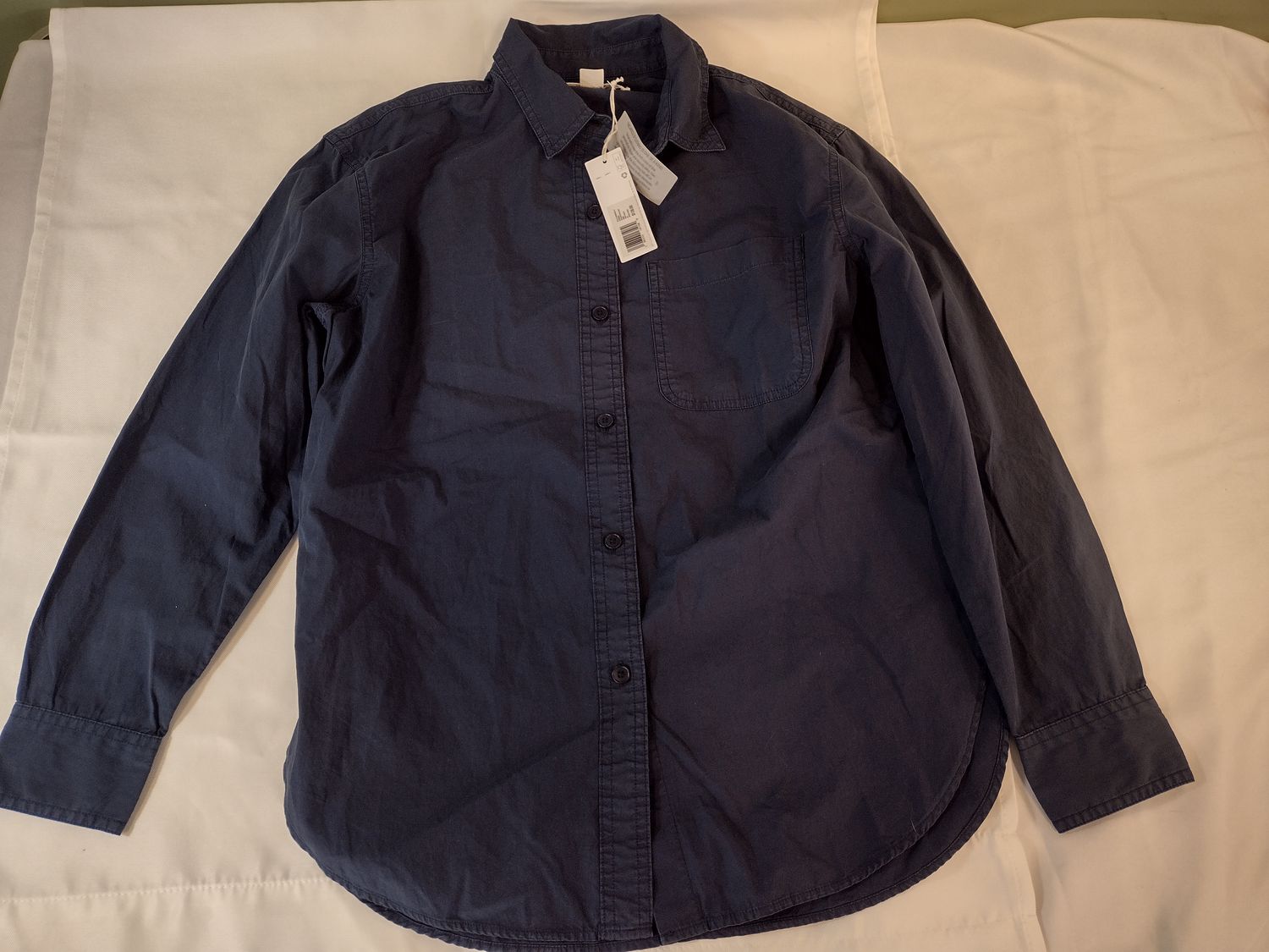 Outerknown Button Down Shirt Dark Blue - XS