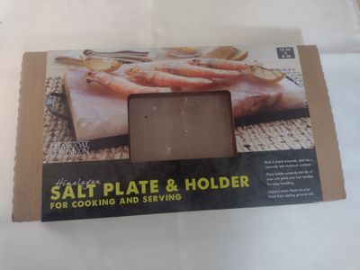 Charcoal Companion - Himalayan Salt Plate and Holder Set