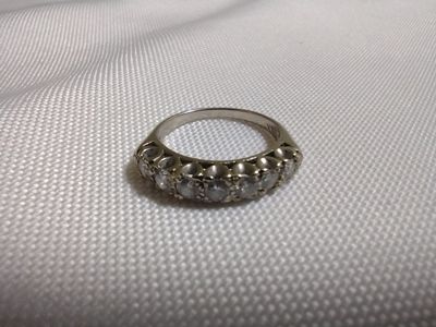 14k White Gold Diamond Anniversary Ring