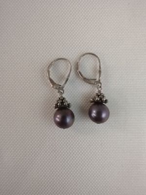 Dark Pearl Earrings