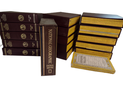 National Geographic Magazine Collection With Slip Cases