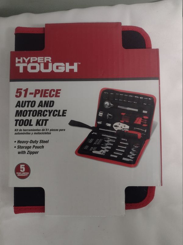 Hyper Tough Ht 51 Piece Auto And Motorcycle Tool Kit