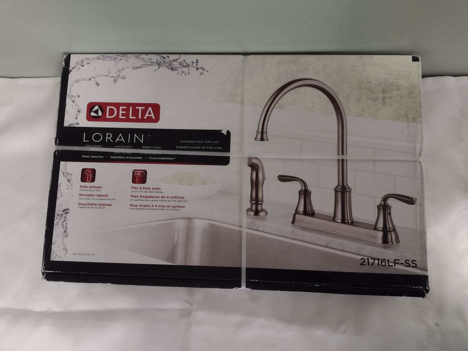 Delta Lorain Stainless Kitchen Faucet 21716LF-SS