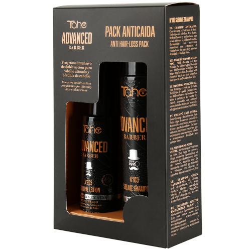 PACK ANTICAÍDA SUBLIME: CHAMPÚ Nº103 + LOCIÓN Nº203 ADVANCED BARBER