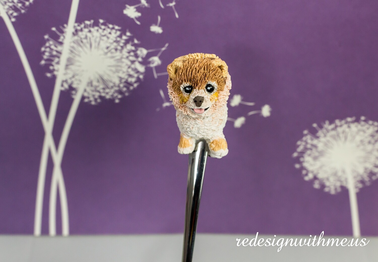 Celebrity Dog Portrait spoon - Boo the Pomeranian stirring spoon - gone but not forgotten
