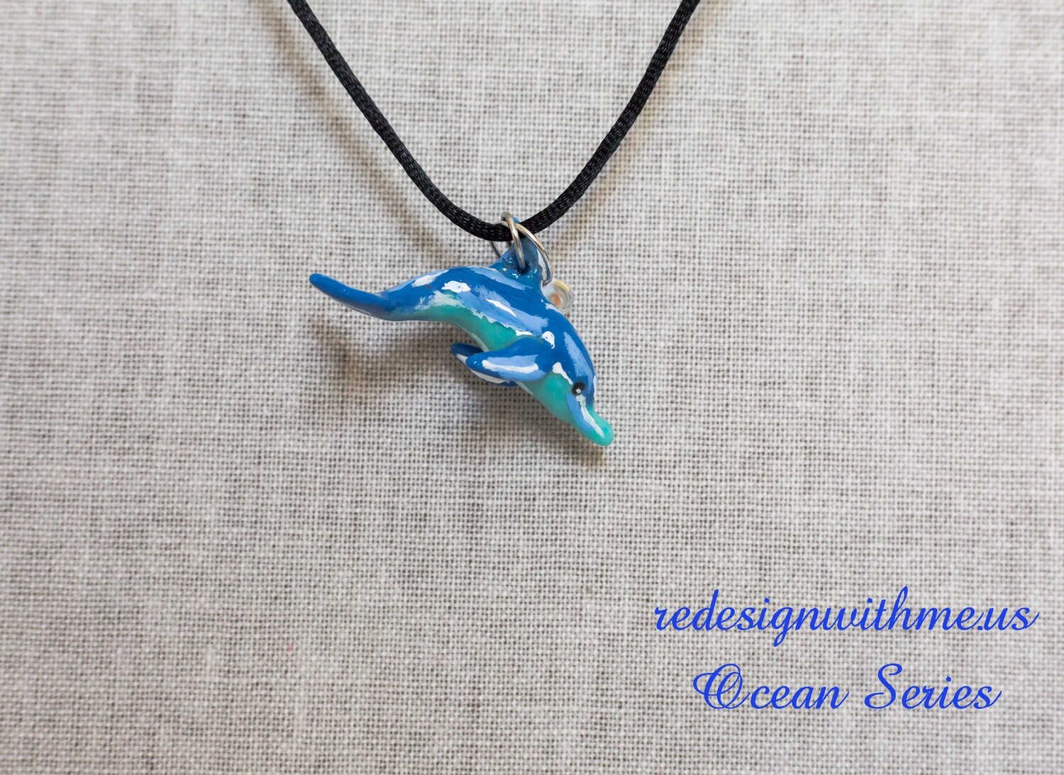 Dolphin necklace and earrings charms - donation to Oceanic Preservation Society