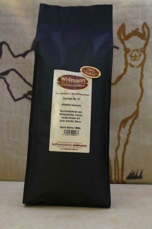 Espresso No. 31 Espresso No. 31 "Arabica benevolo" 1000 g Papierverbundverpackung