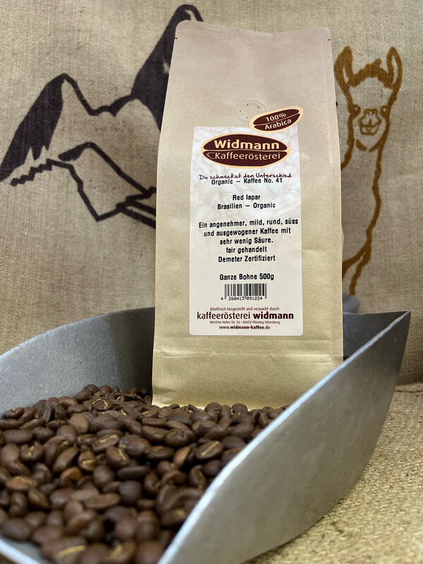 Organic - Kaffee No. 41 Organic Red Iapar Brasilien 500 g Papierverbundverpackung Organic - Kaffee No. 41 Organic Red Iapar Brasilien 500 g Papierverbundverpackung