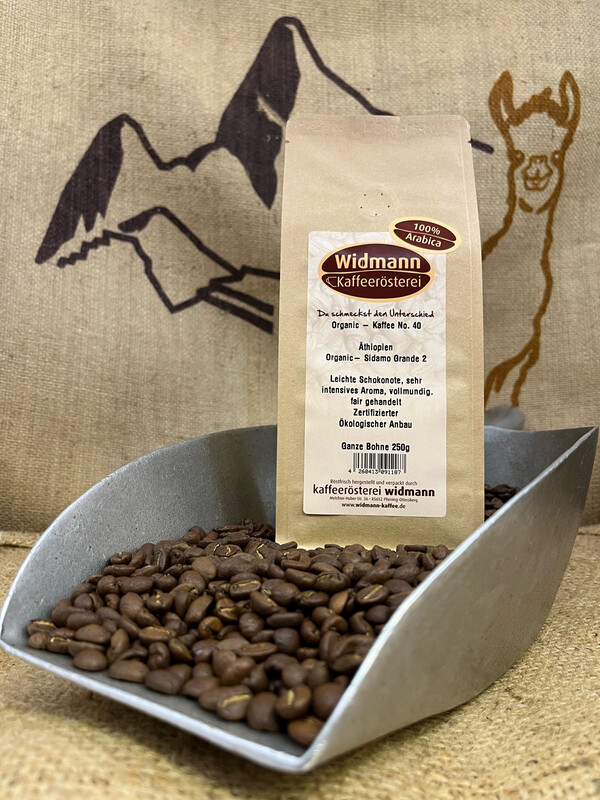 Organic - Kaffee No. 40 Äthiopien Sidamo Organic 250 g Papierverbundverpackung Organic - Kaffee No. 40 Äthiopien Sidamo Organic 250 g Papierverbundverpackung