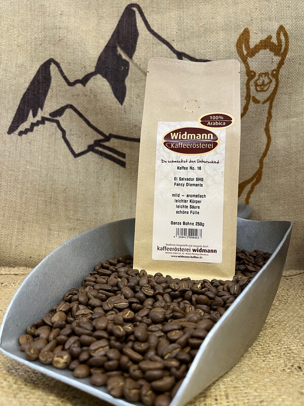 Kaffee No. 16 El Salvador SHG 250 g Papierverbundverpackung Kaffee No. 16 El Salvador SHG 250 g Papierverbundverpackung
