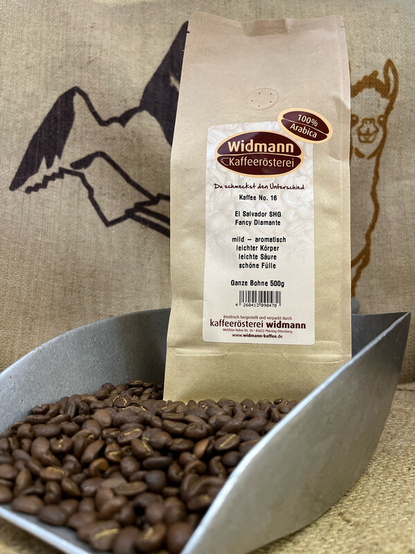 Kaffee No. 16 El Salvador SHG 500 g Papierverbundverpackung Kaffee No. 16 El Salvador SHG 500 g Papierverbundverpackung