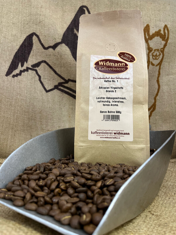 Kaffee No. 1 Äthiopien Yirgacheffe 500 g Papierverbundverpackung Kaffee No. 1 Äthiopien Yirgacheffe 500 g Papierverbundverpackung