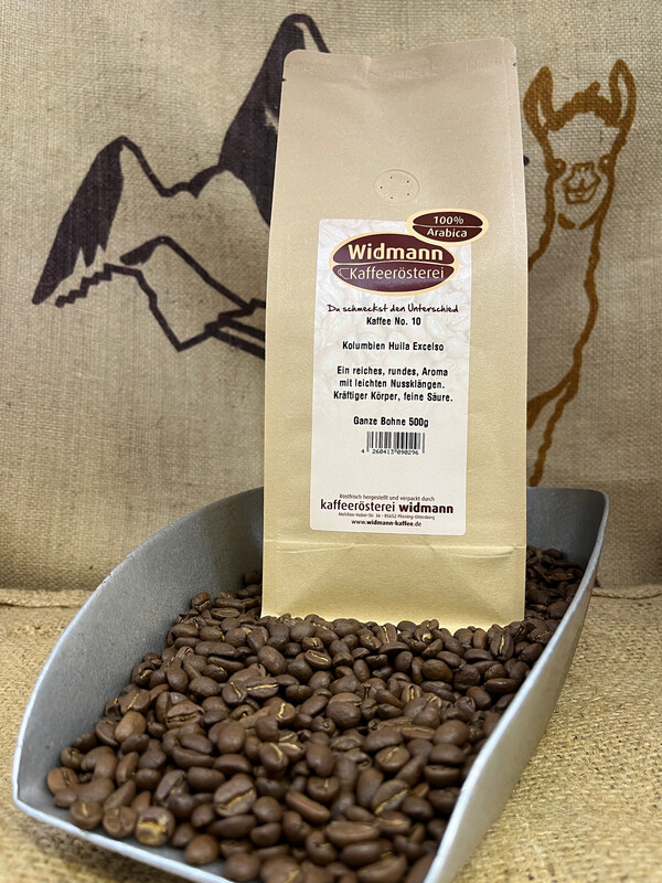 Kaffee No. 10 Columbia Huila Excelso 500 g Papierverbundverpackung Kaffee No. 10 Columbia Huila Excelso 500 g Papierverbundverpackung
