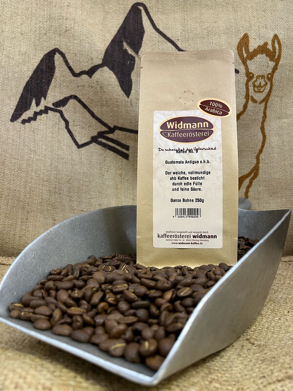 Kaffee No. 9 Guatemala Antigua 250 g Papierverbundverpackung Kaffee No. 9 Guatemala Antigua 250 g Papierverbundverpackung