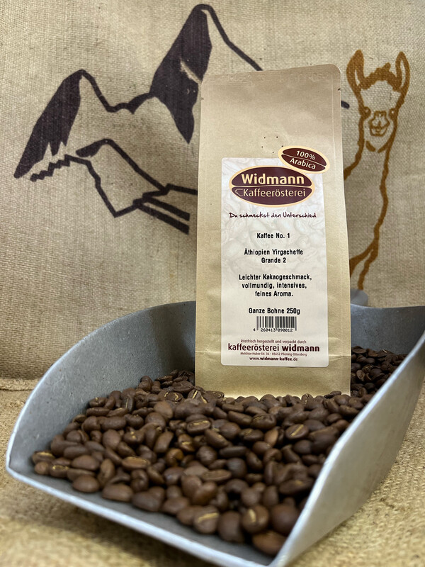 Kaffee No. 1 Äthiopien Yirgacheffe 250g Papierverbundverpackung Kaffee No. 1 Äthiopien Yirgacheffe 250g Papierverbundverpackung