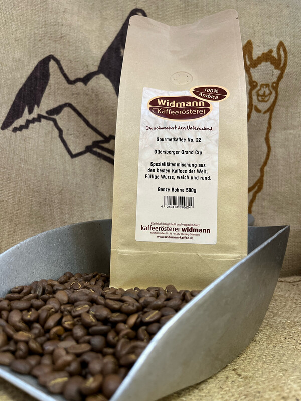 Gourmetkaffee No. 22 Ottersberger Grand Cru 500 g Papierverbundverpackung Gourmetkaffee No. 22 Ottersberger Grand Cru 500 g Papierverbundverpackung