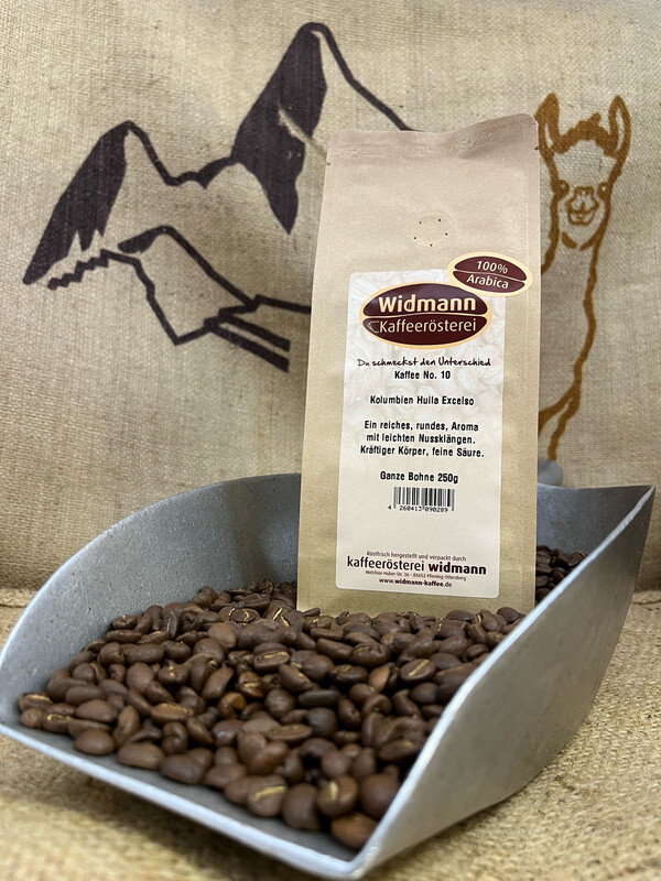 Kaffee No. 10 Columbia Huila Excelso 250 g Papierverbundverpackung Kaffee No. 10 Columbia Huila Excelso 250 g Papierverbundverpackung