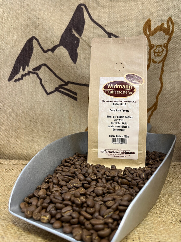 Kaffee No. 8 Costa Rica Tarrazu 250 g Papierverbundverpackung Kaffee No. 8 Costa Rica Tarrazu 250 g Papierverbundverpackung