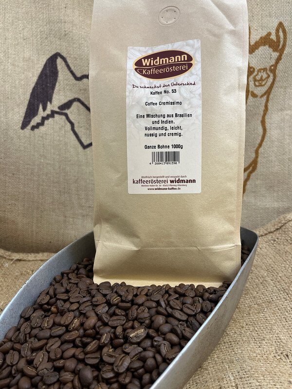 Kaffee No. 53 Coffee Cremissimo 1000 g Papierverbundverpackung Kaffee No. 53 Coffee Cremissimo 1000 g Papierverbundverpackung