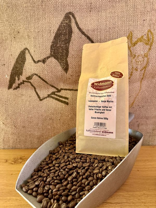 Weihnachtskaffee 2025 - Senja Malino 500g Papierverbundverpackung