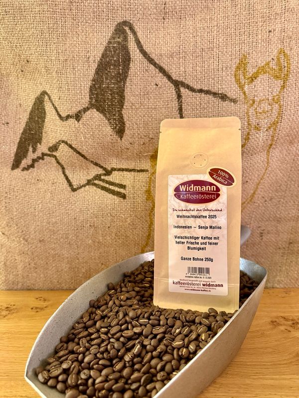 Weihnachtskaffee 2025 - Senja Malino 250g Papierverbundverpackung