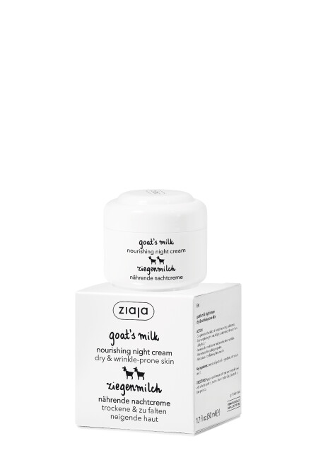 Ziaja Natürliche Pflege Nachtcreme – 50 Ml, Mit Sheabutter & Olivenöl, Regenerierend Für Trockene Haut