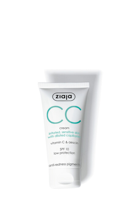 Ziaja CC Creme für gereizte, empfindliche Haut mit erweiterten Kapillaren 50ml