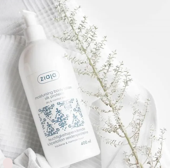 Ziaja SILK feuchtigkeitsspendende Körperlotion mit Seidenproteinen 400ml